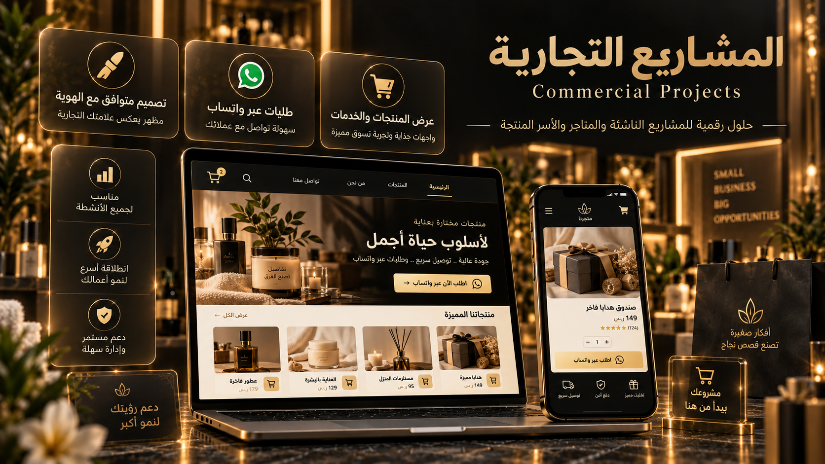 المشاريع التجارية