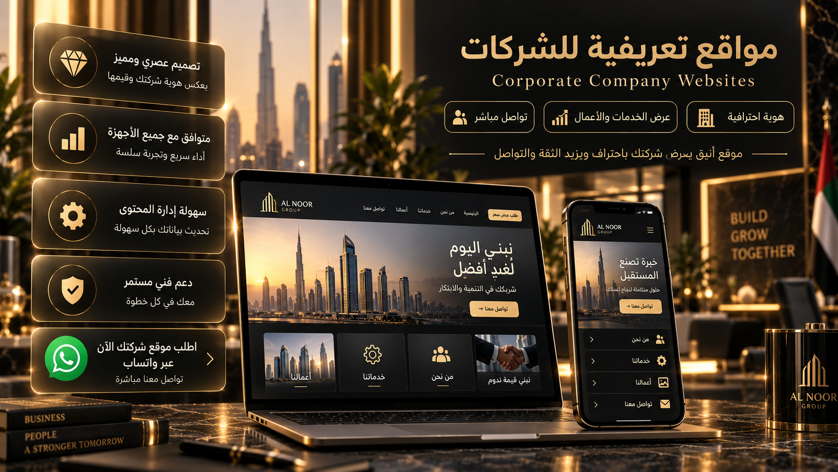 مواقع تعريفية للشركات