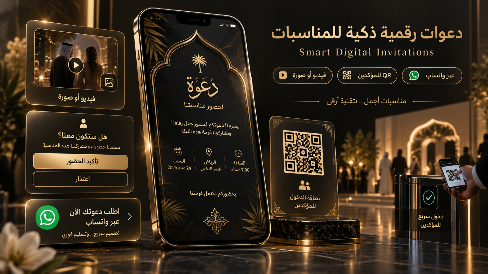 دعوات رقمية ذكية للمناسبات